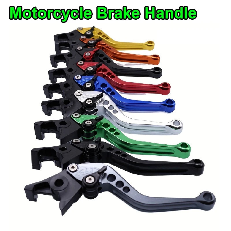 Universal Motorcycle Clutch Brake Handle Alloy Adjustable Brake Drum Lever CNC Dual Disc Brake Handle Pull Rod Brake Horn Handle