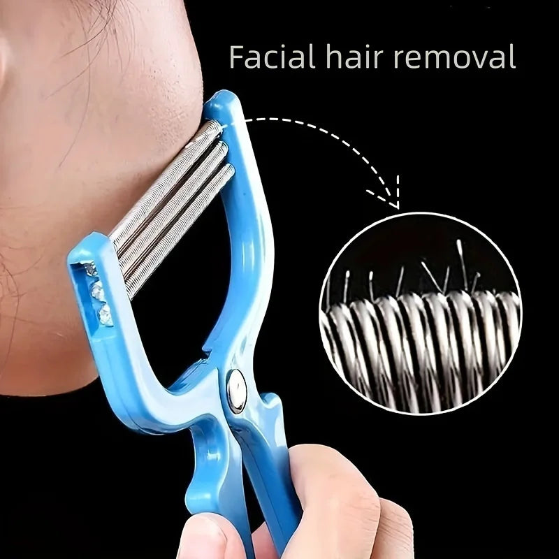 Smooth Skin Facial Epilator - Lip and Eyebrow Elastic Epilator, Handheld Facial Hair Removal Gentle Hair Removal for Smooth Skin