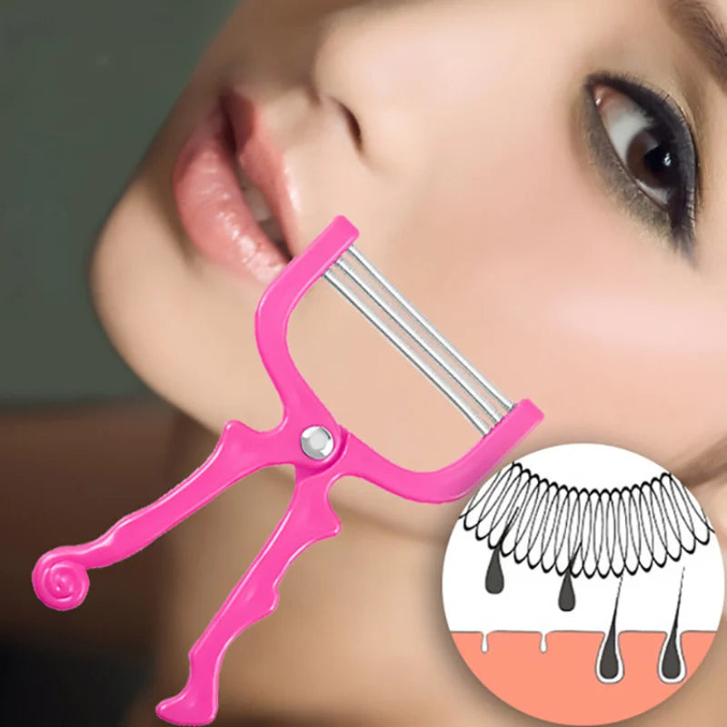 Smooth Skin Facial Epilator - Lip and Eyebrow Elastic Epilator, Handheld Facial Hair Removal Gentle Hair Removal for Smooth Skin